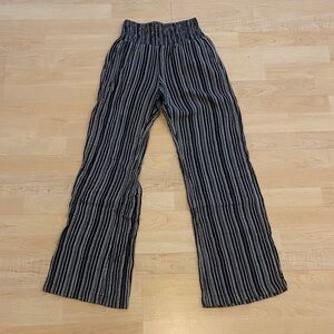 Billabong Boho Striped Wide Leg Beach Pants Size Small